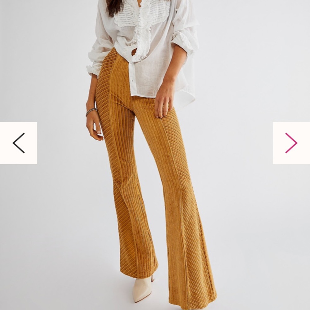 Slim Pull-On Velvet Flare Pants